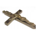 vechi crucifix colonial spaniol. bronz & mahon. Argentina cca 1900